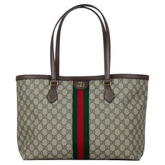 Gucci Monogram Canvas Supreme Ophidia GG Media Tote Bag