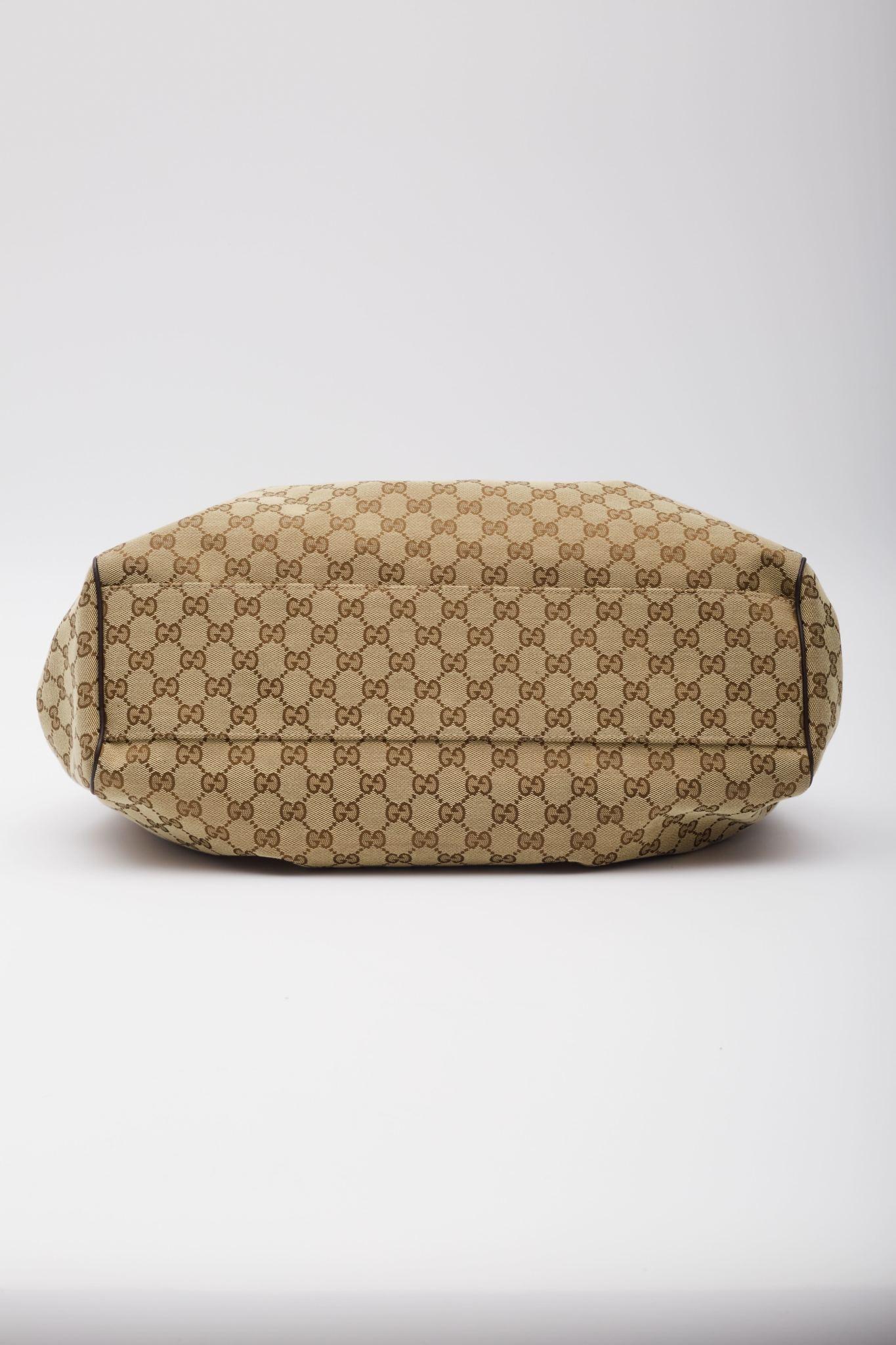 Gucci Monogramm Ebenholz Sukey Hobo Tasche groß 3
