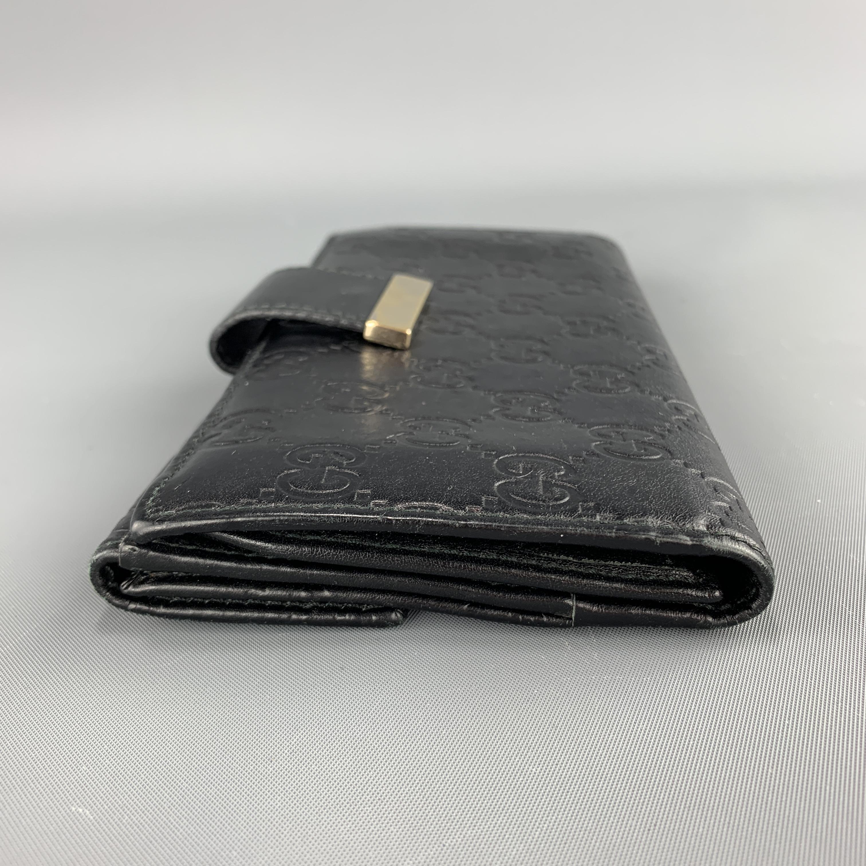 gucci black leather wallet