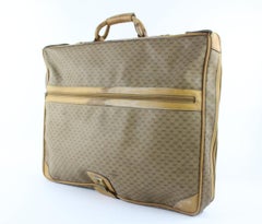 Gucci Monogram Garment Carrier 11gz0921 Brown Coated Canvas Weekend/Travel Bag