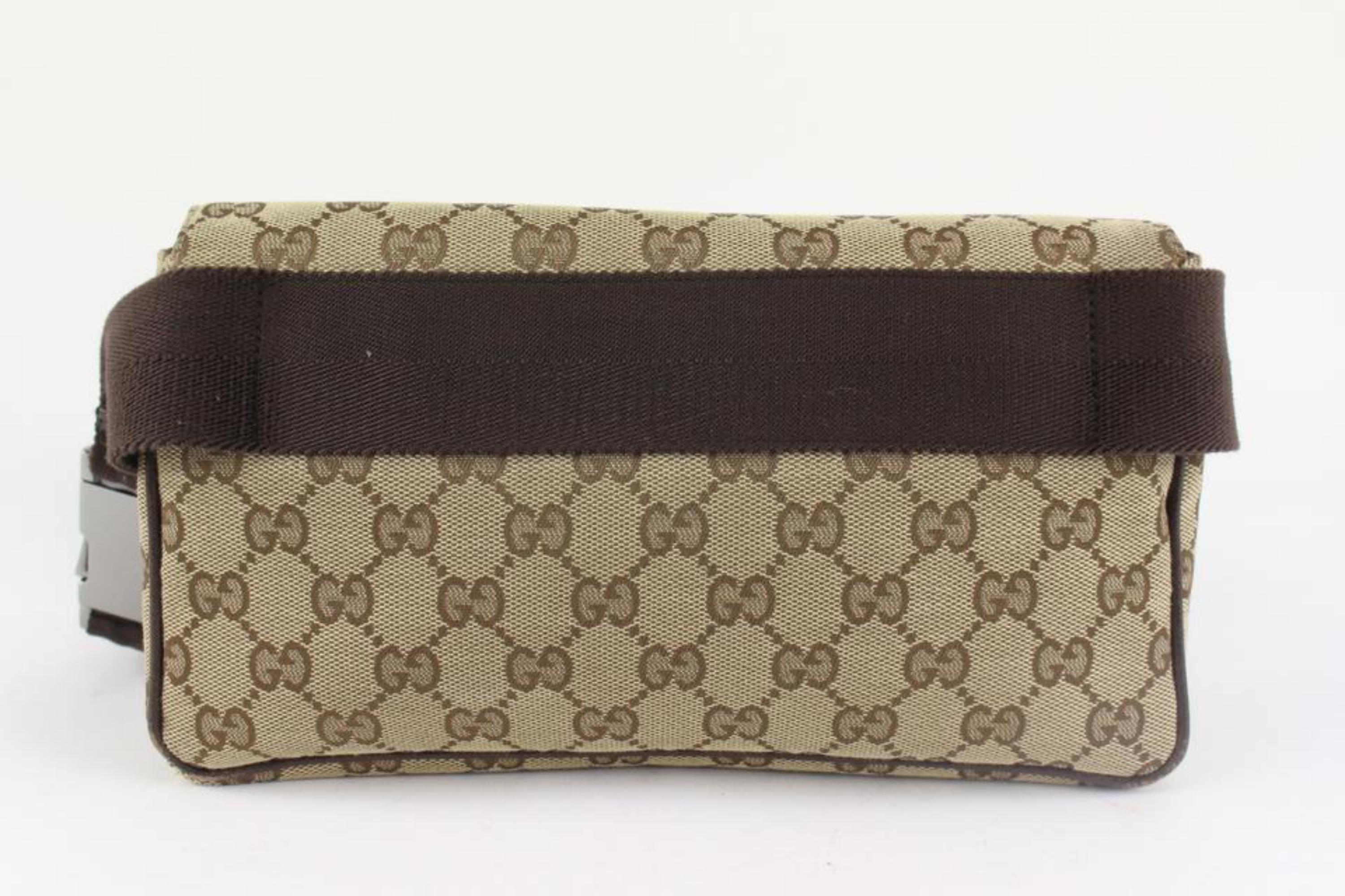 Gucci Monogram GG Flap Belt Bag Fanny Pack Waist Pouch 1215g46 2