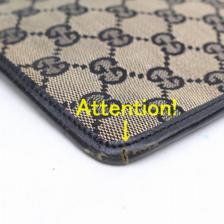 Gucci Monogram Gg Flat Crossbody 869489 Grey Canvas ...