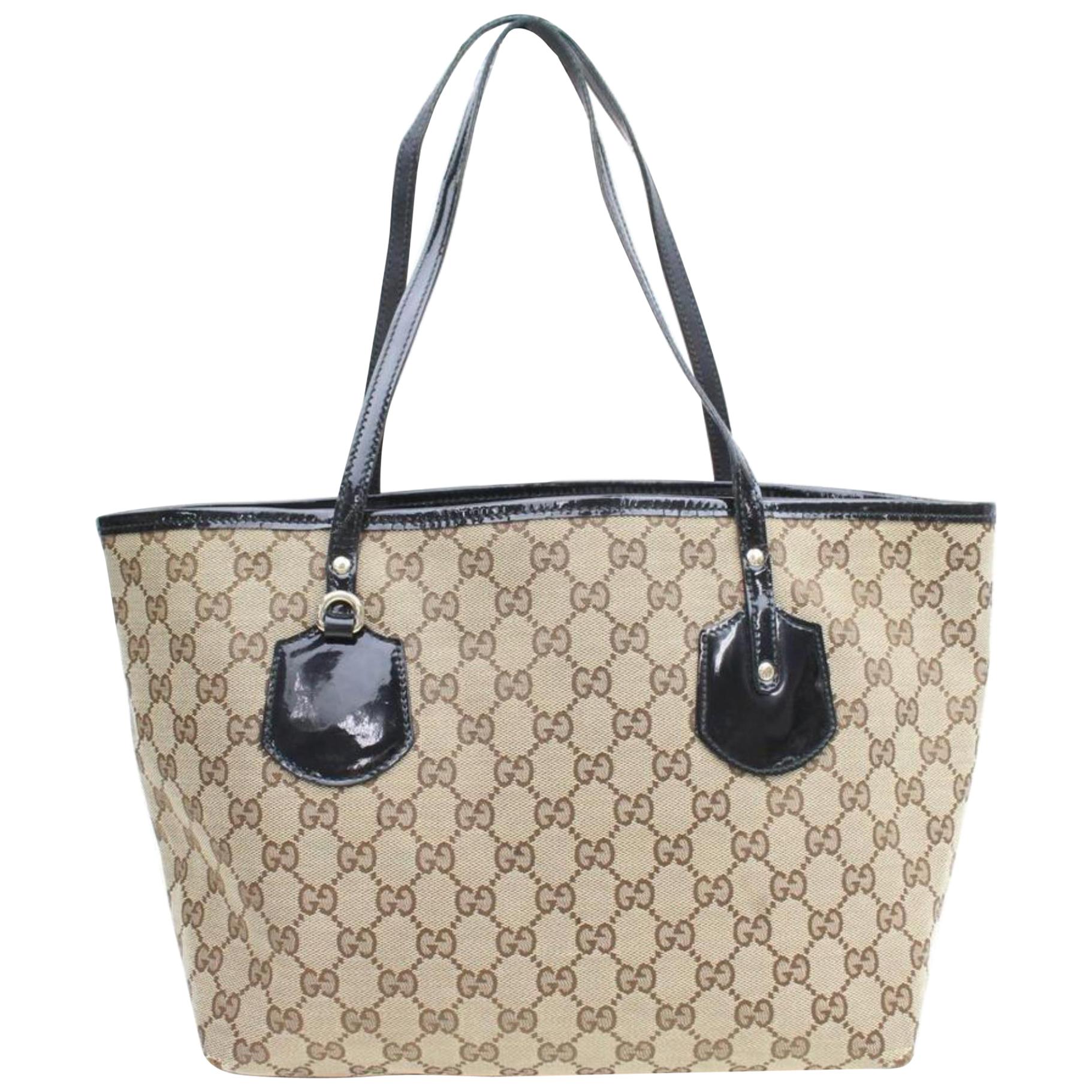 Gucci Monogram Gg Jolie Shopper 869754 Brown Canvas Tote