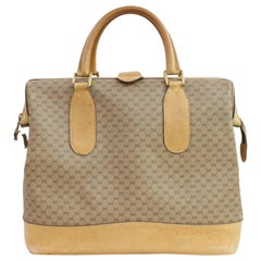 Gucci Monogram Gg Siganture 868531 Brown Coated Canvas Weekend/Travel Bag