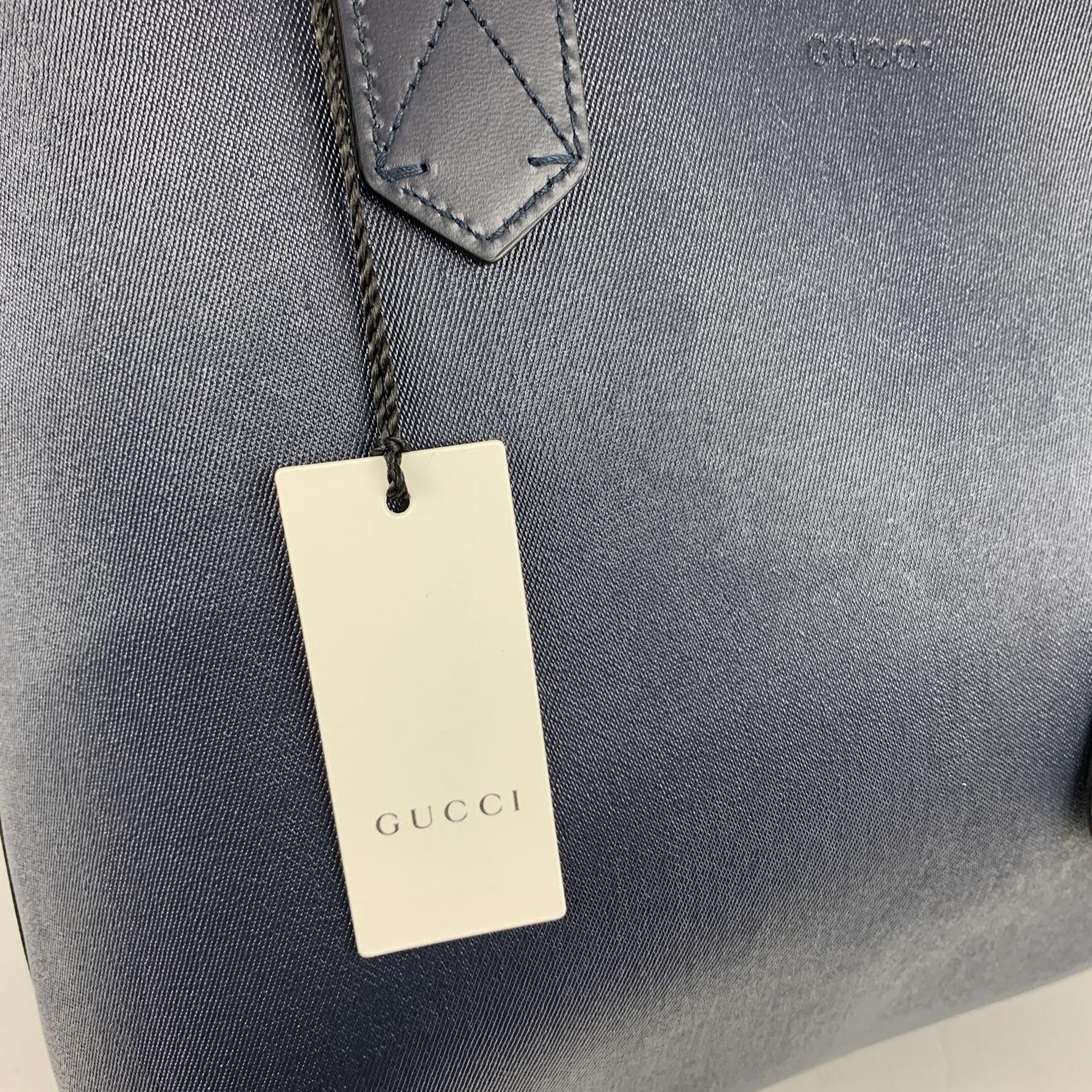 Gucci Monogram GG Supreme Blue Blooms Small Reversible Tote Bag 2