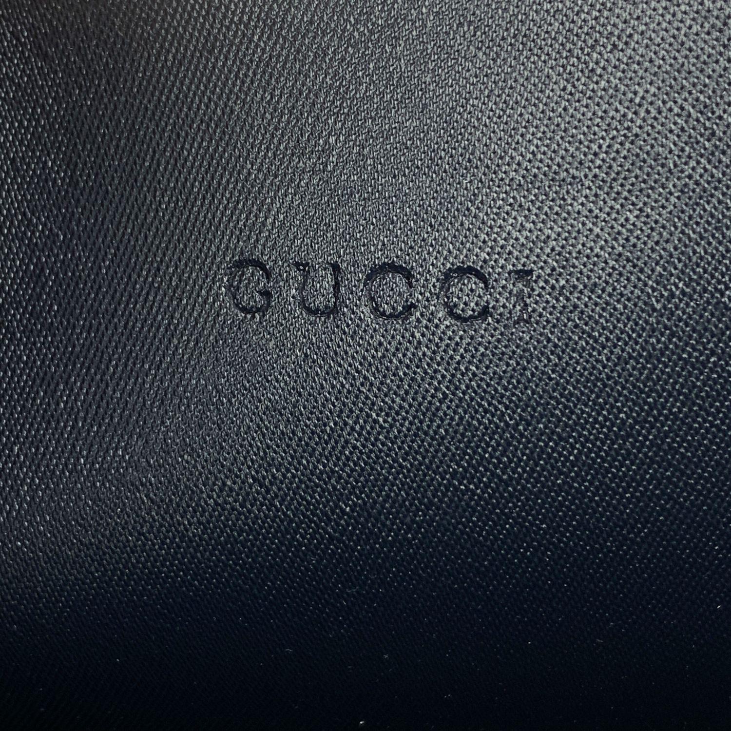 Gray Gucci Monogram GG Supreme Blue Blooms Small Reversible Tote Bag