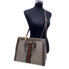 Gucci Monogram GG Supreme Canvas Medium Ophidia Tote Bag