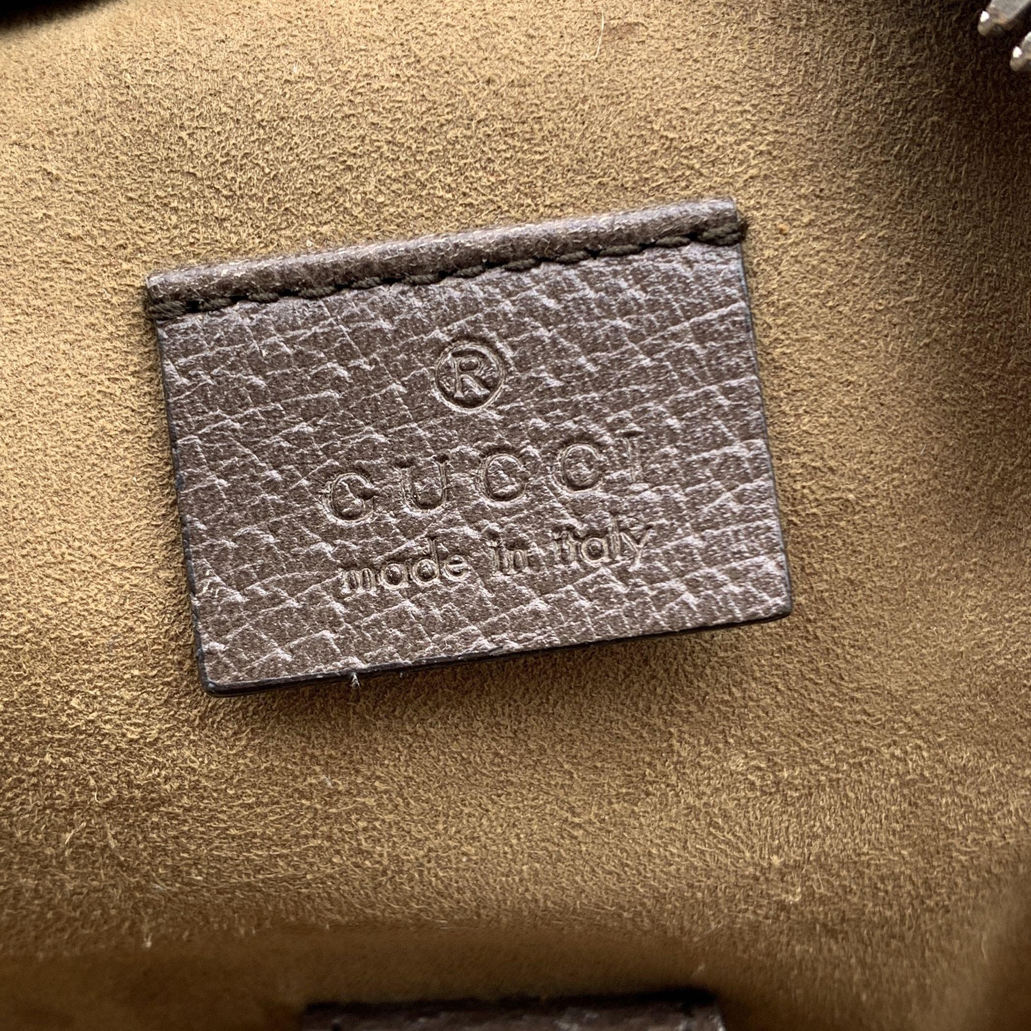 Gucci Monogram GG Supreme Canvas Tian Web Backpack Bag 4