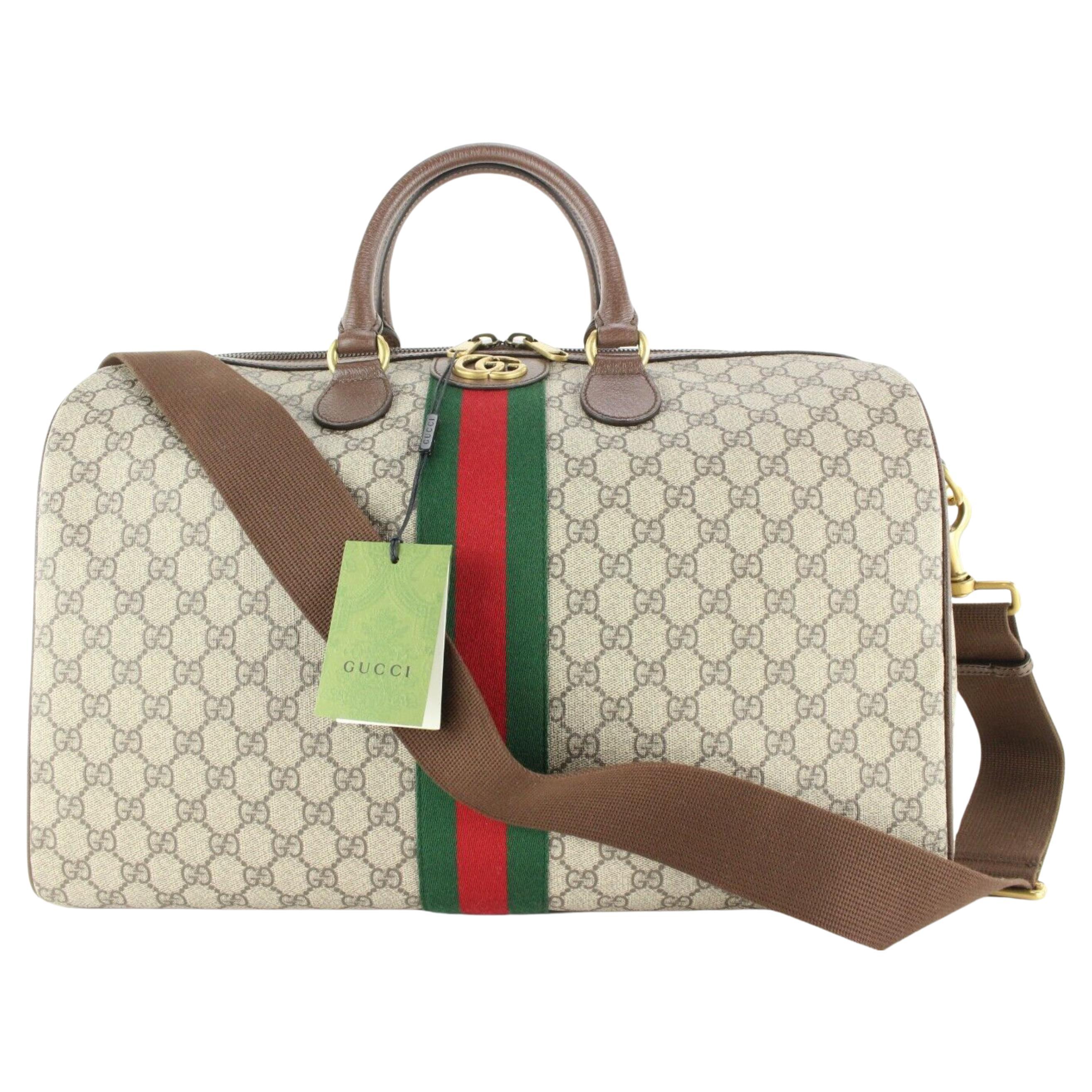 Gucci Monogram GG Supreme Savoy Duffle Bag with Strap 1GG1221 For Sale