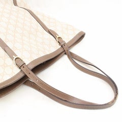 Gucci Monogram Gg Supreme Shopper 867846 Ivory Coated Canvas Tote