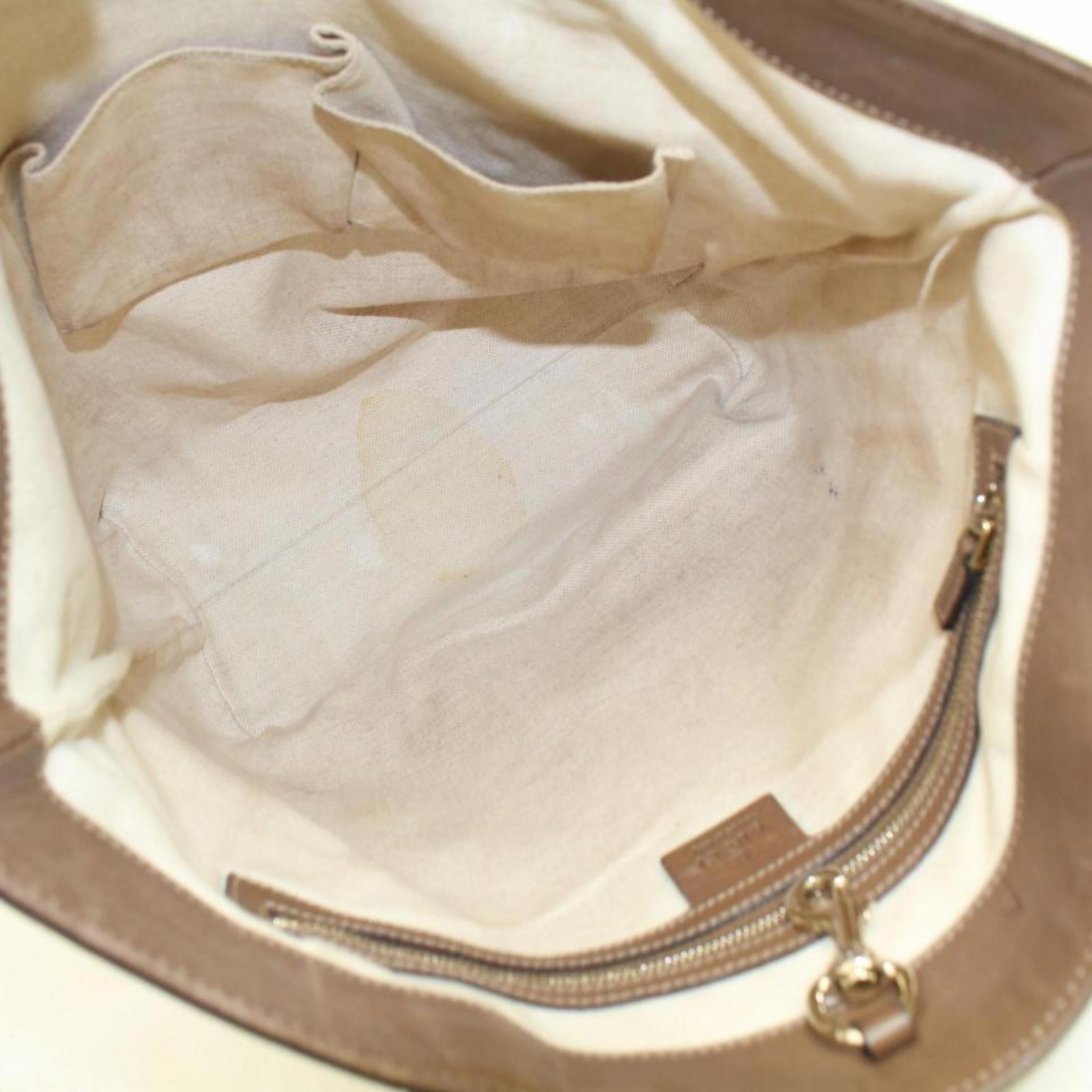 Gucci Monogram Gg Supreme Shopper 867846 Ivory Coated Canvas Tote In Good Condition For Sale In Forest Hills, NY