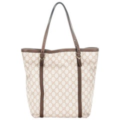 Gucci Monogram Gg Supreme Shopper 867846 Ivory Coated Canvas Tote