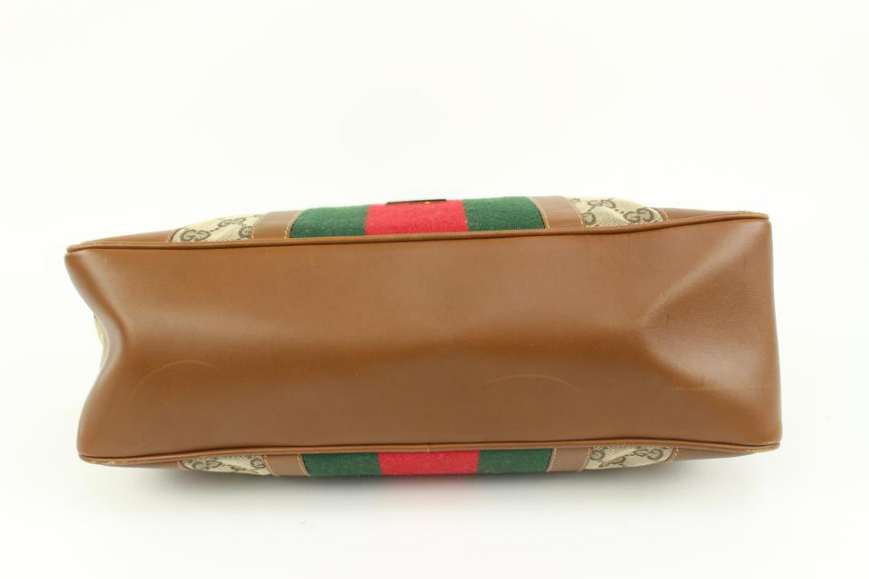 Gucci Monogram GG Web Shoulder Bowler Bag 5gz412s For Sale 4