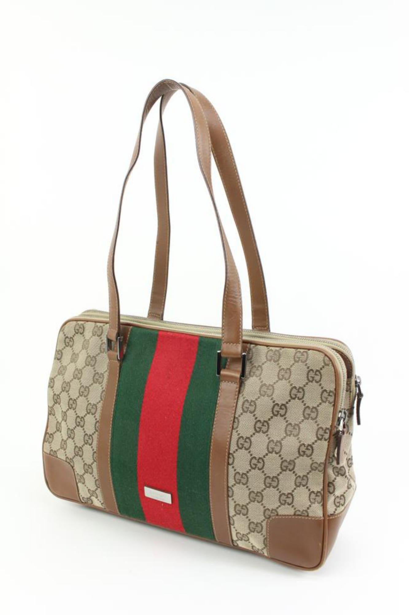 Gucci Monogram GG Web Shoulder Bowler Bag 5gz412s
Date Code/Serial Number: 
Made In: Italy
Measurements: Length:  14