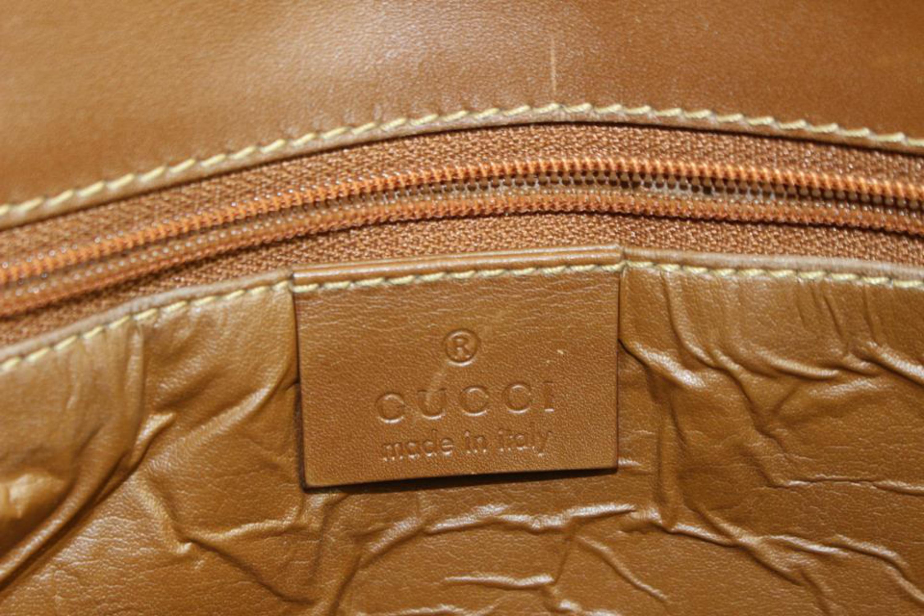 Gucci Monogram GG Web Shoulder Bowler Bag 5gz412s In Good Condition For Sale In Dix hills, NY