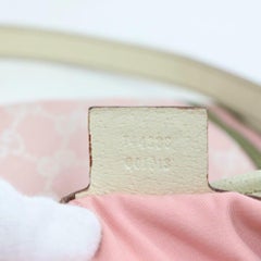 Gucci Monogram Gg Web Stripe Messenger 870337 Pink Canvas Cross Body Bag