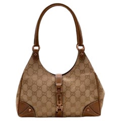 Gucci Monogram Jackie O Hobo Bag