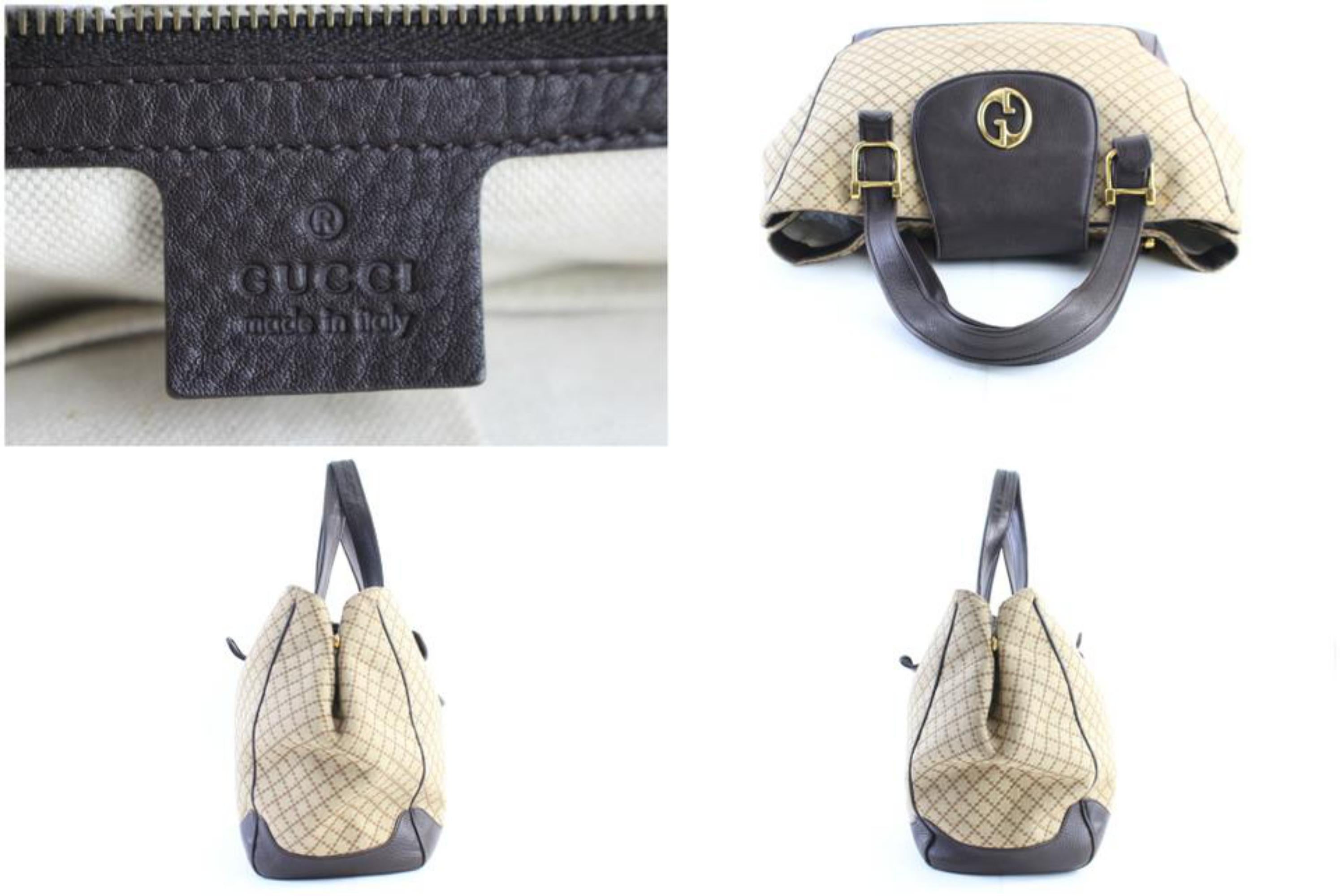 Gucci Monogram La Storia 22gr0222 Brown Canvas X Leather Shoulder Bag For Sale 1