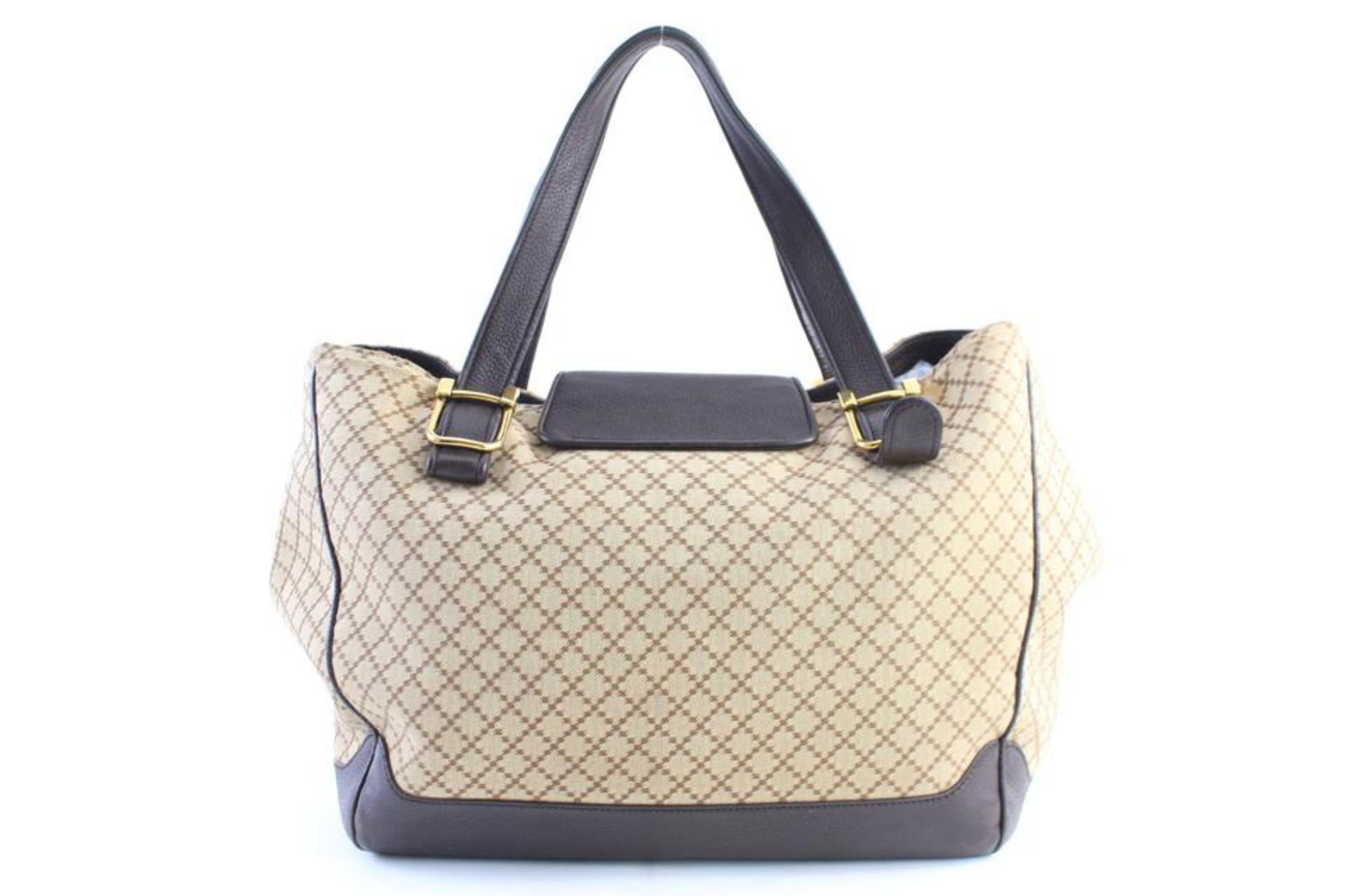 Gucci Monogram La Storia 22gr0222 Brown Canvas X Leather Shoulder Bag For Sale 2
