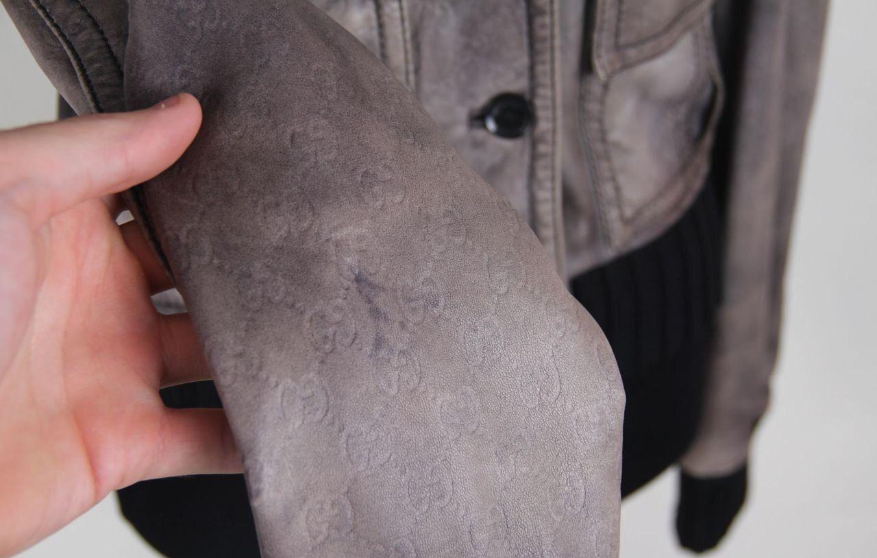 Gucci Monogram Leather Jacket For Sale 5