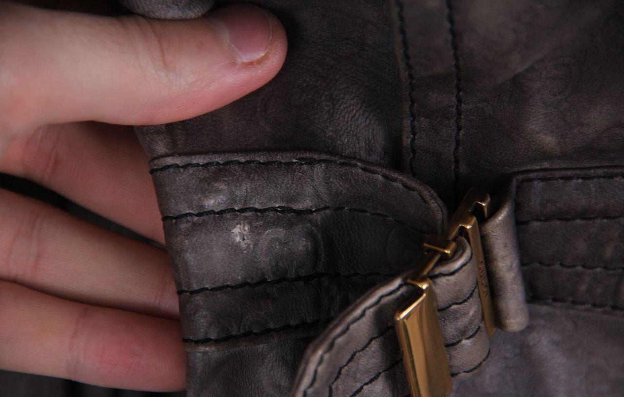 Gucci Monogram Leather Jacket For Sale 3
