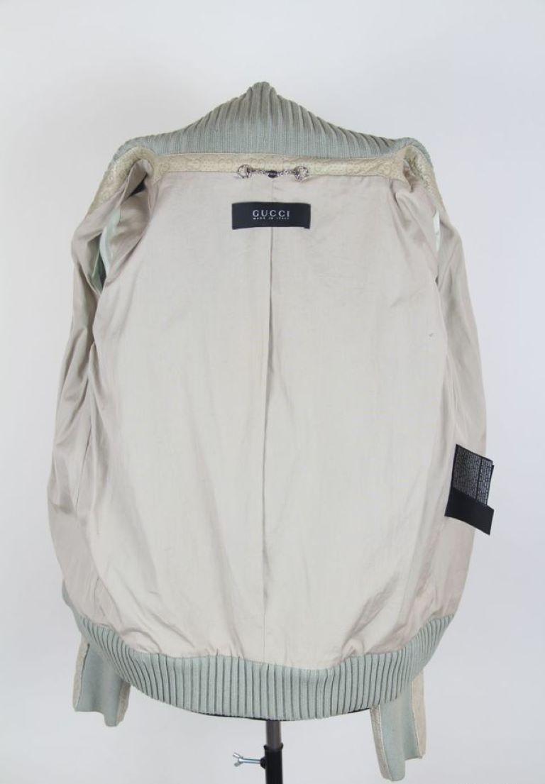 Gucci Monogram Leather Jacket For Sale 4