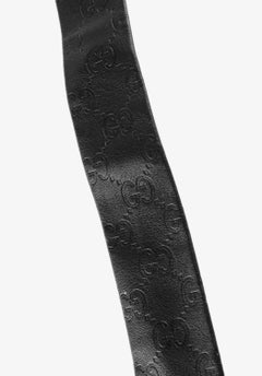 Gucci Monogram Leather Men Tie