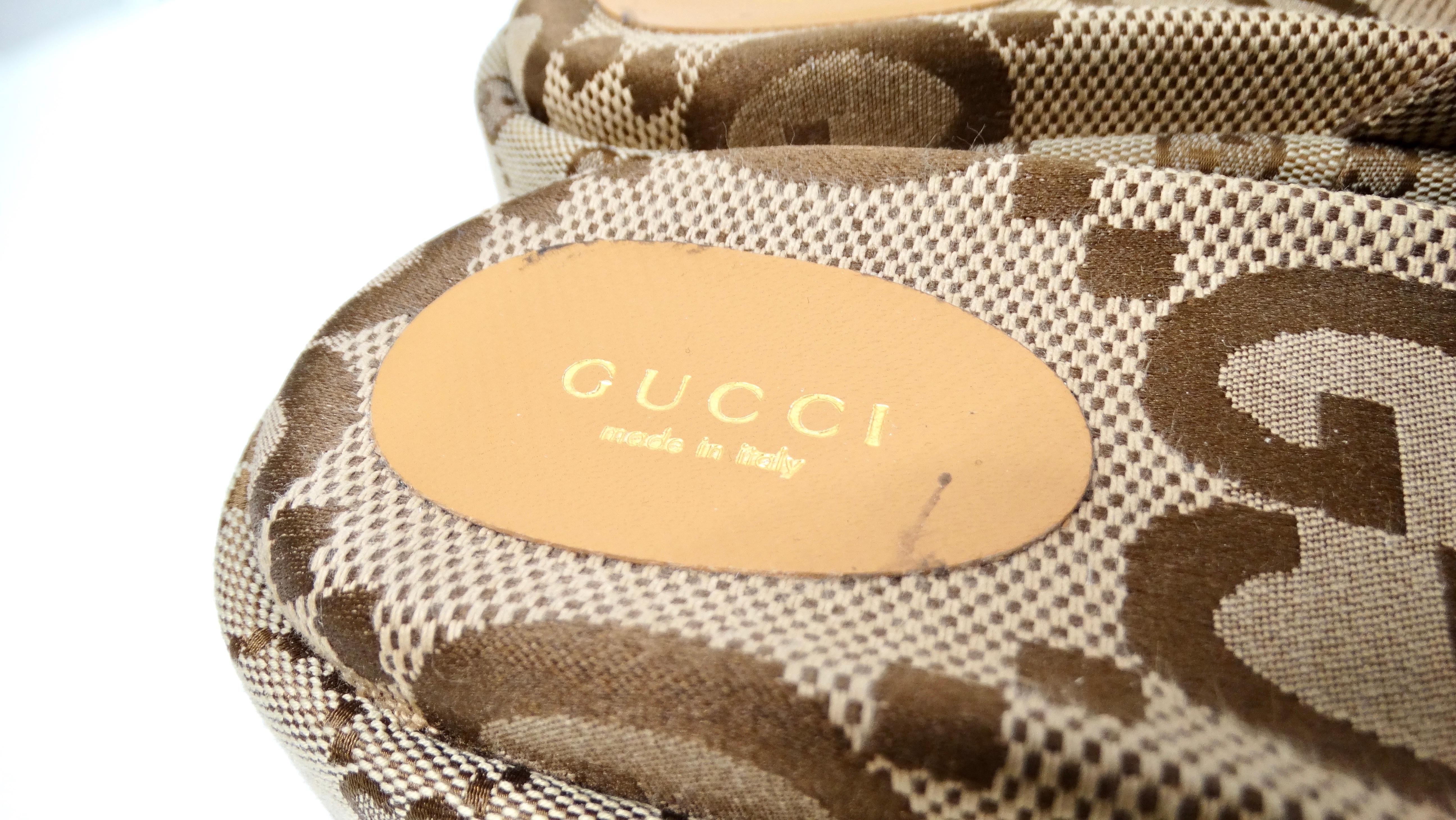 Women's Gucci Monogram Maxi GG Angelina Platform Slide Sandals For Sale