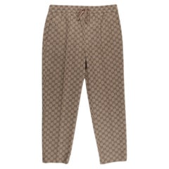 Used Gucci Monogram Men Pants Size ITA 48 (Medium)