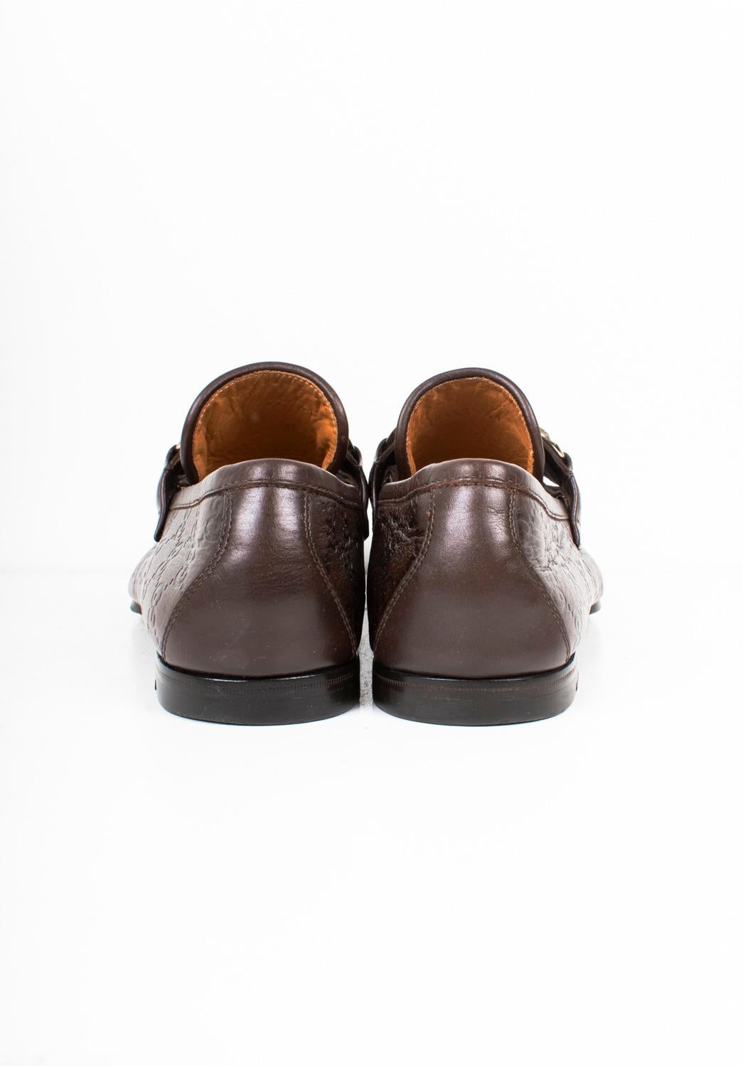 Uomo Scarpe da uomo Gucci Monogram Mocassini Taglia EUR41, USA 8 ½, UK 7 1/2 in vendita