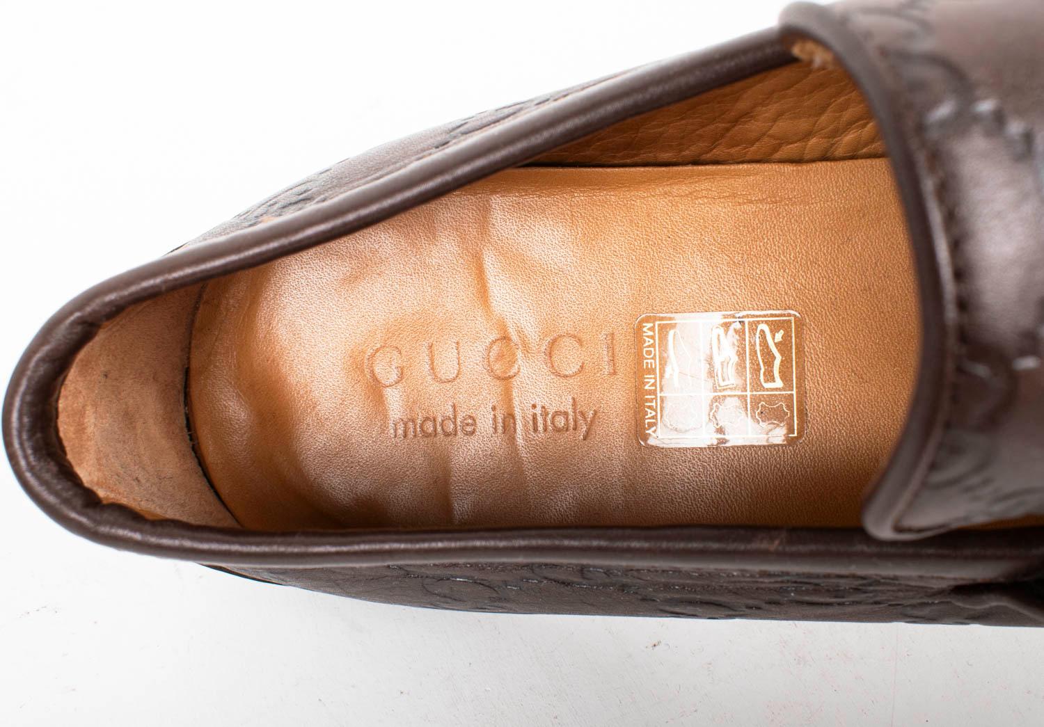 Scarpe da uomo Gucci Monogram Mocassini Taglia EUR41, USA 8 ½, UK 7 1/2 in vendita 3