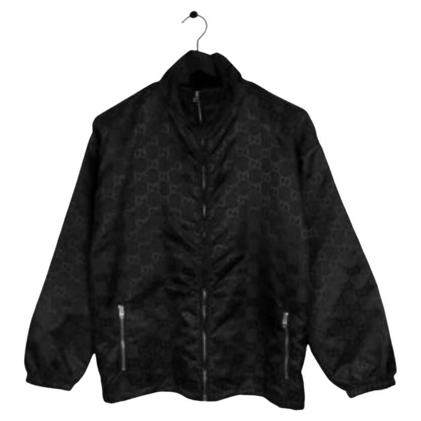 Gucci Monogram Nylon Oversized Men Jacket Size 46 (L/XL) For Sale at ...