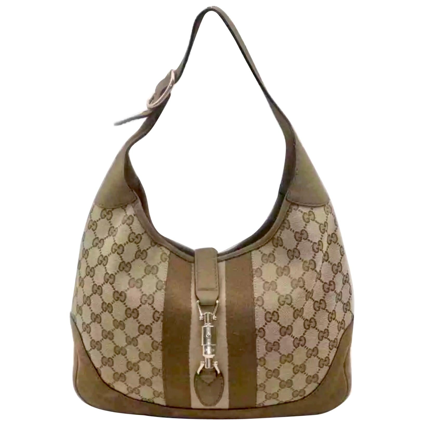 GUCCI Black Ostrich Exotic Gold Top Handle Satchel Evening Shoulder