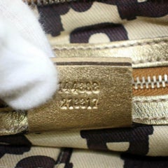 Gucci Monogram Sherry 870437 Beige Canvas Cross Body Bag