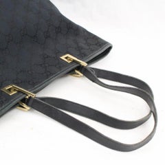 Gucci Monogram Signature 867674 Black Canvas Tote