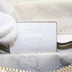 Gucci Monogram Signature Belt Fanny Pack 868779 White Canvas Cross Body Bag