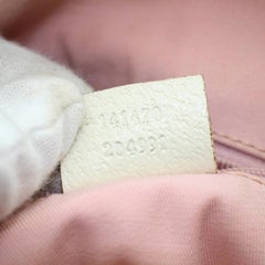 Gucci Monogram Signature Shopper Zip Tote 867830 Pink Canvas Shoulder Bag