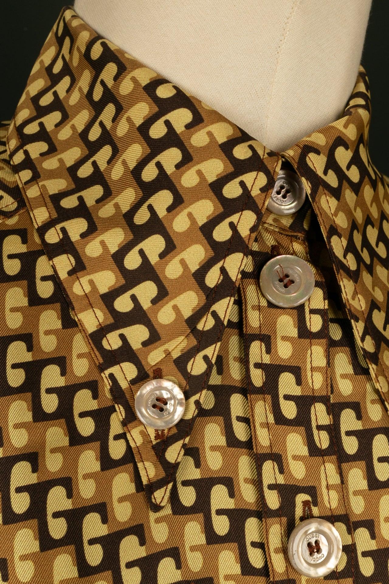 Gucci Monogram Silk Shirt 2