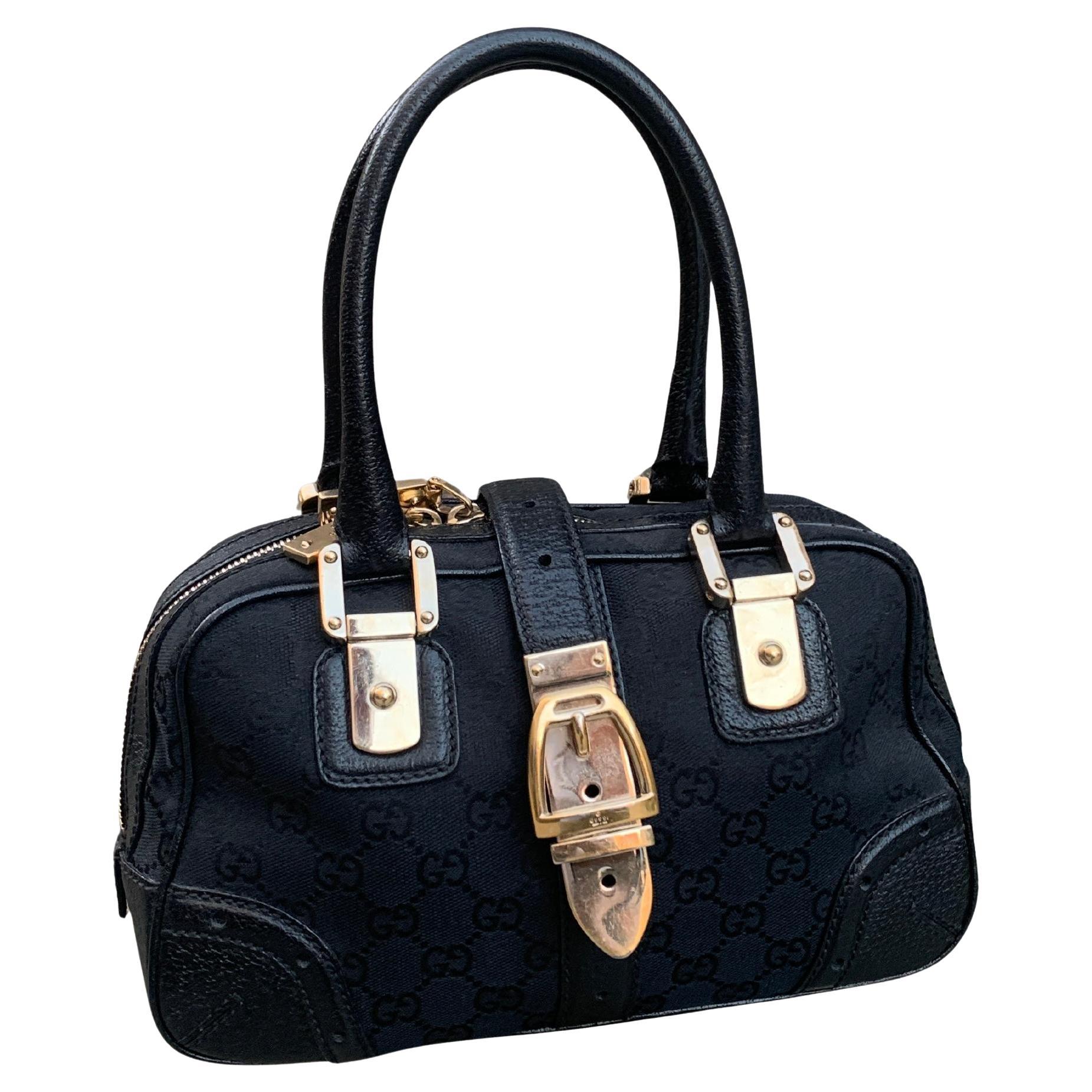 Gucci Monogram Top Handle Bag For Sale at 1stDibs