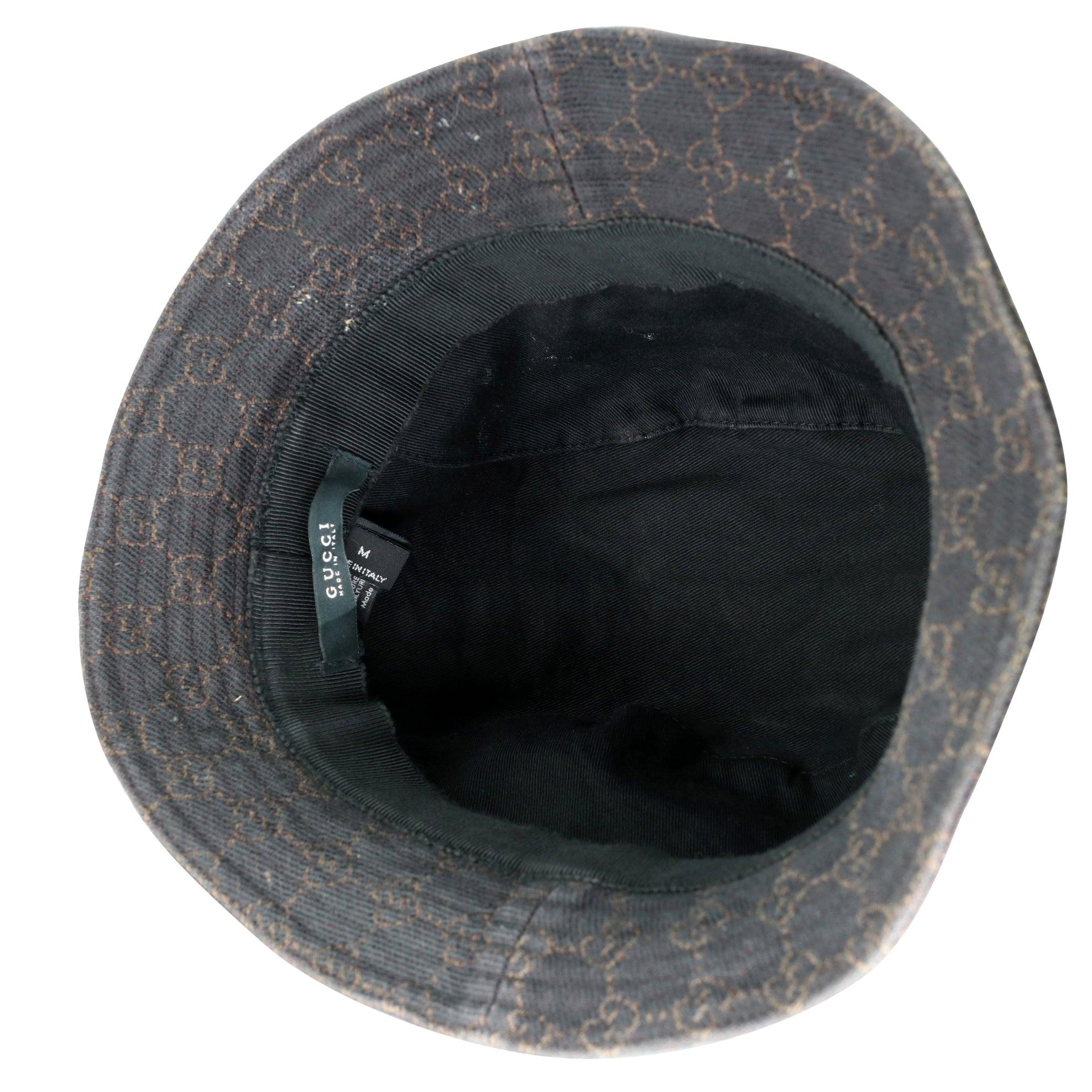 Gucci Monogramm Unisex Größe M Bucket Hat GG-S1009P-0004 im Zustand „Gut“ im Angebot in Downey, CA