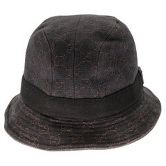 Used Gucci Monogram Unisex sz M Bucket Hat GG-S1009P-0004