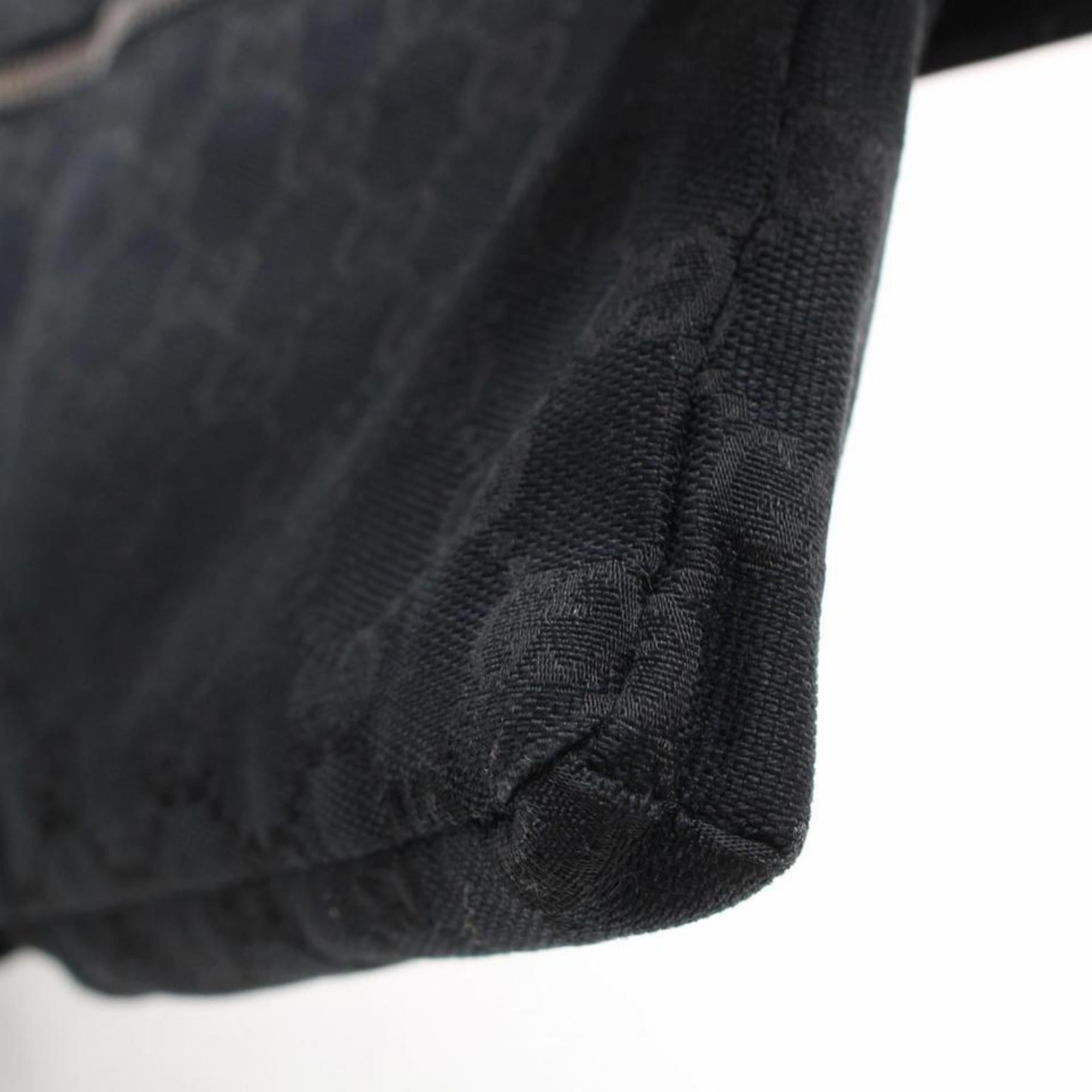 Gucci Monogram Waist Belt Pouch 866910 Black Coated Canvas Cross Body Bag For Sale 2