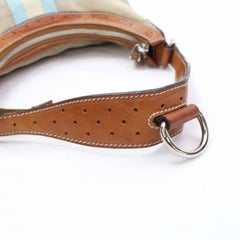 Gucci Monogram Web Reins Hobo 868166 Brown Canvas Shoulder Bag