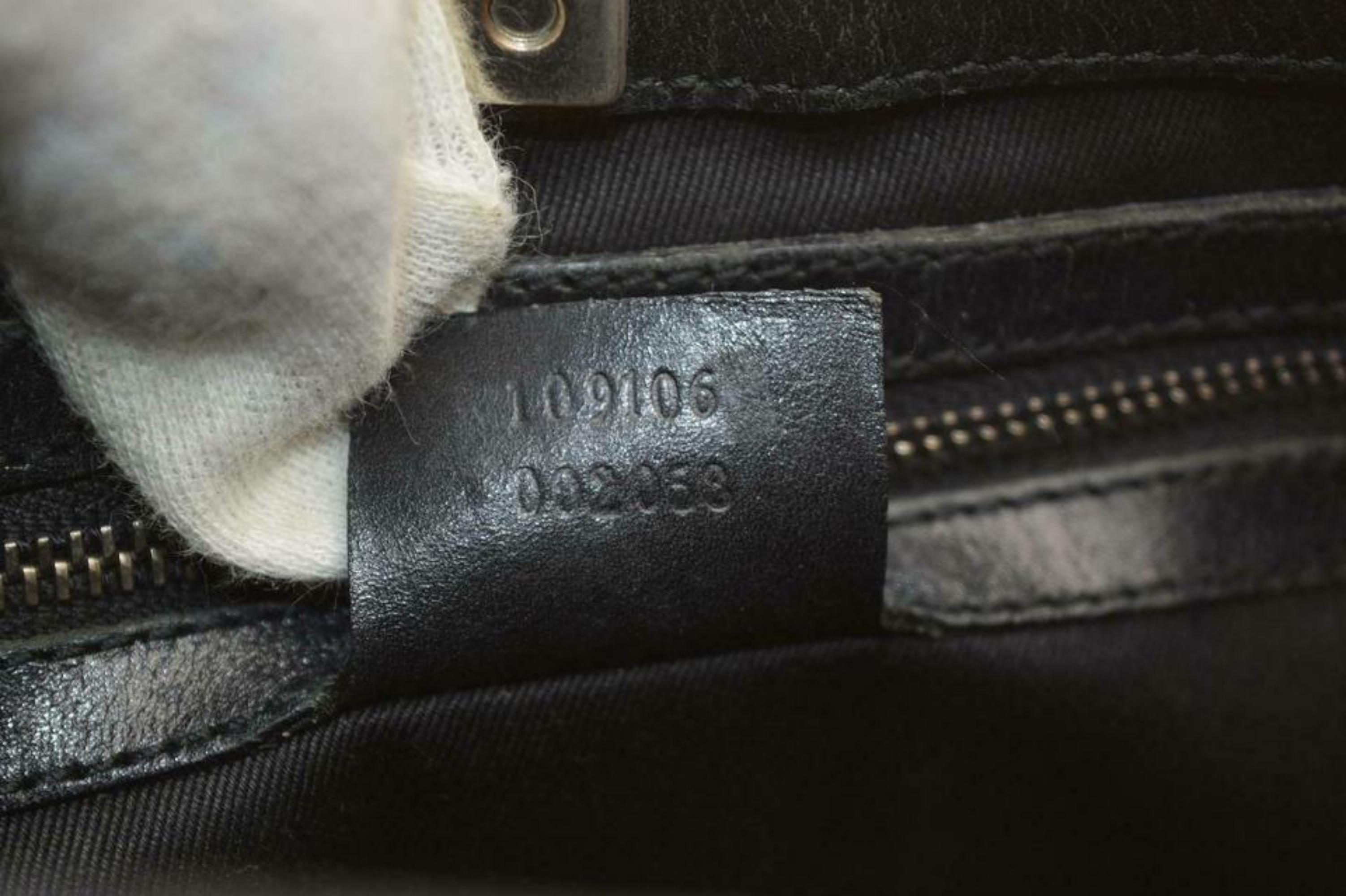 Gucci Monogram Whip Brad Messenger 870338 Black Canvas Shoulder Bag For Sale 5