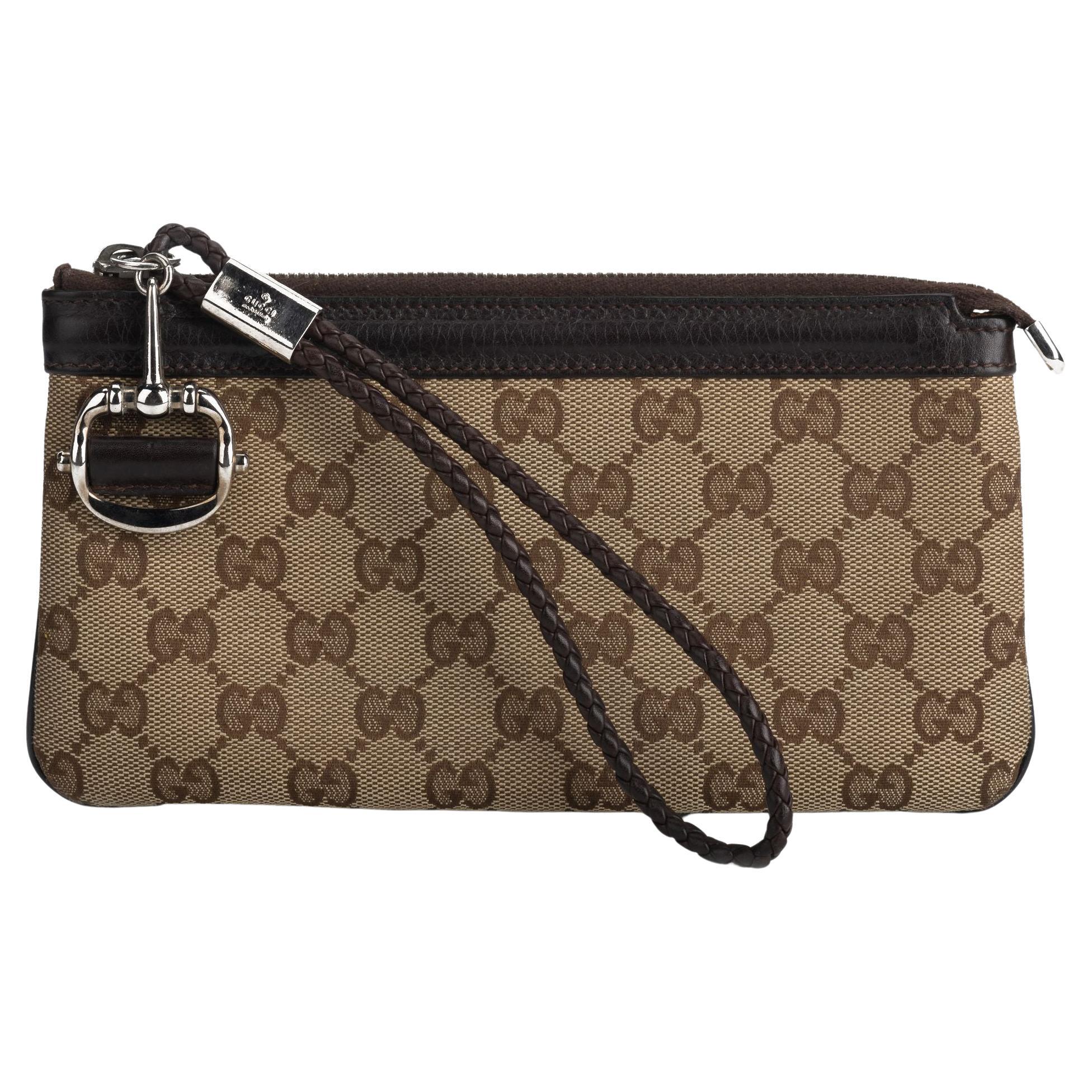 Gucci Monogram Wrist Wallet For Sale at 1stDibs