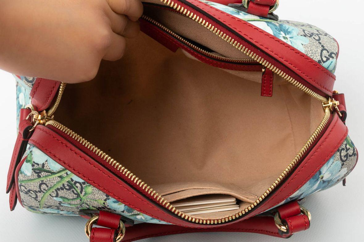 Gucci Monogrammed Canvas Bowling Bag 2