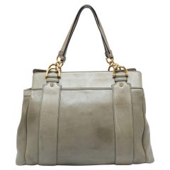 Used Gucci Moss Green Leather Smilla Tote
