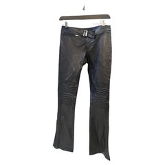Gucci Moto Belted Leather Pants