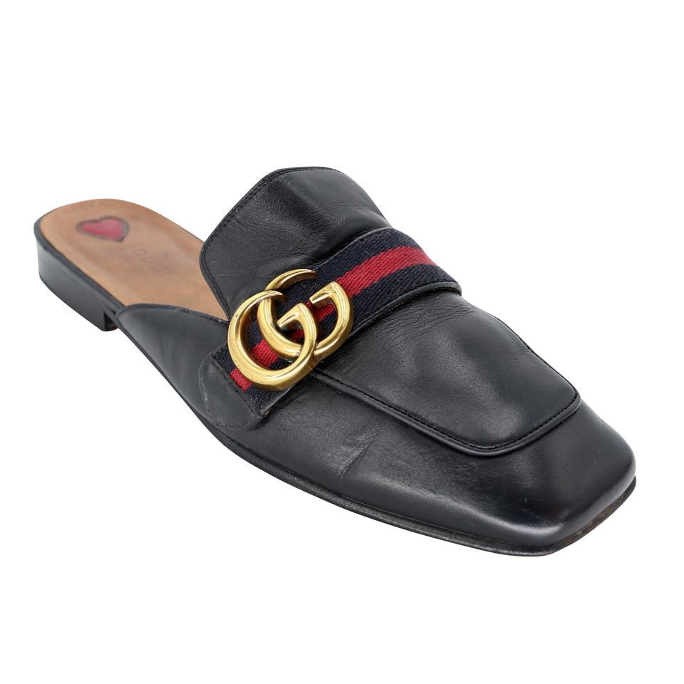 Women's Gucci Mule GG 38 Bamboo Leather Princetown Flats GG-S06013P-0007