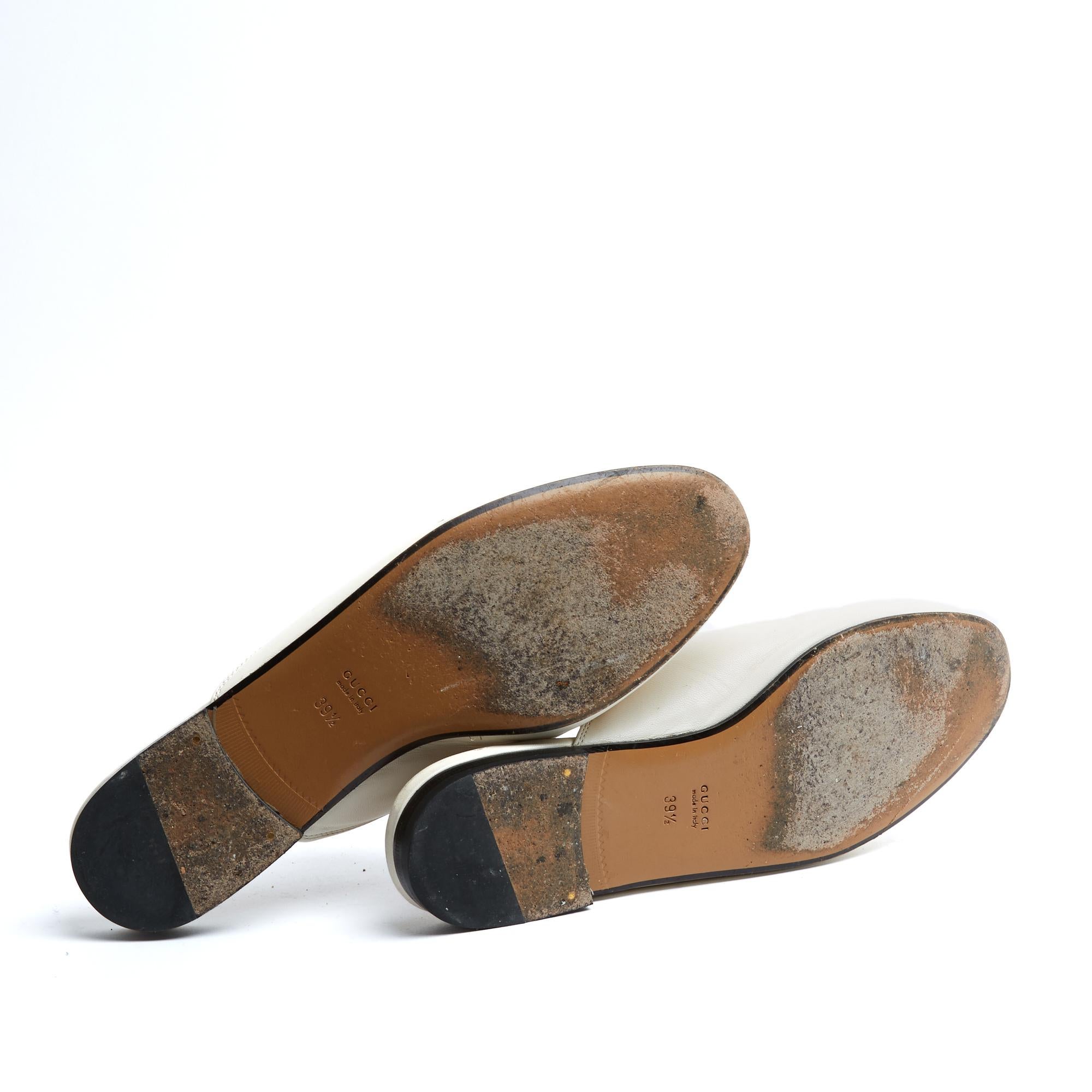 De las mujeres Gucci Mules Princetown EU39.5 Cuero crudo Horsebit Mocasines Slippers UK6 US8.5 en venta